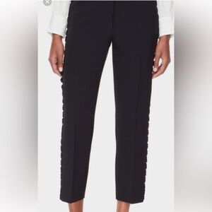 Kate Spade New York Checking In Lace Trim Cigarette Pant. Size 4